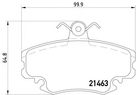 8DB355018-131 HELLA klocki hamulcowe przednie tarczowe