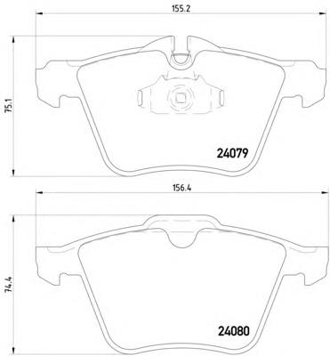 Klocki hamulcowe przednie tarczowe Volvo 30736322 cena, od 30,37 USD