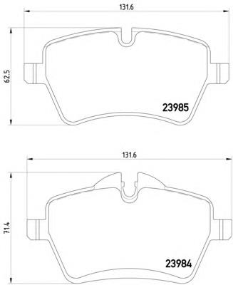 Klocki hamulcowe przednie tarczowe BMW 34119808705 cena, od 25,37 USD