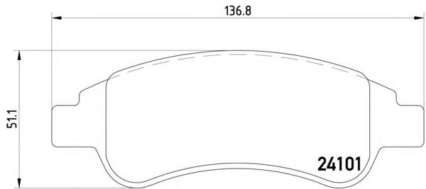 Klocki hamulcowe przednie tarczowe Peugeot/Citroen 425238 cena, od 25,37 USD