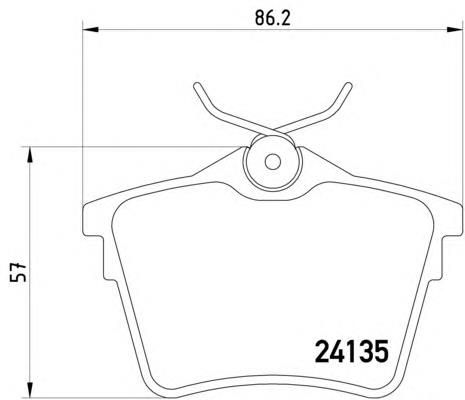 Okładziny (klocki) do hamulców tarczowych tylne ADP154219 Blue Print