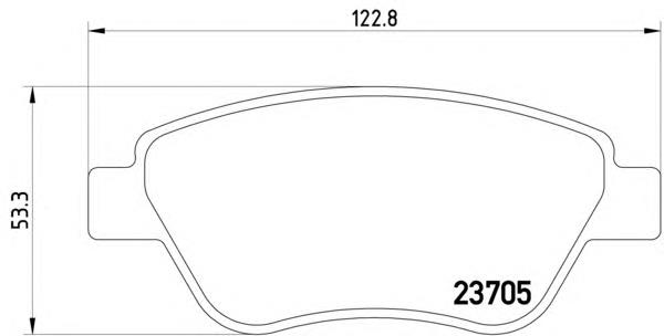 Klocki hamulcowe przednie tarczowe Fiat/Alfa/Lancia 77362548 cena, od 22,10 USD