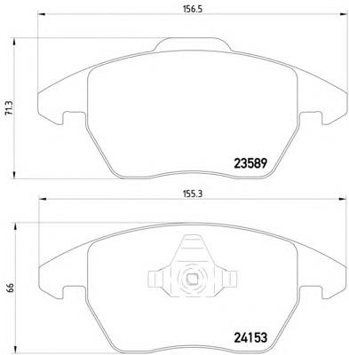 1647874180 Toyota Klocki hamulcowe przednie tarczowe