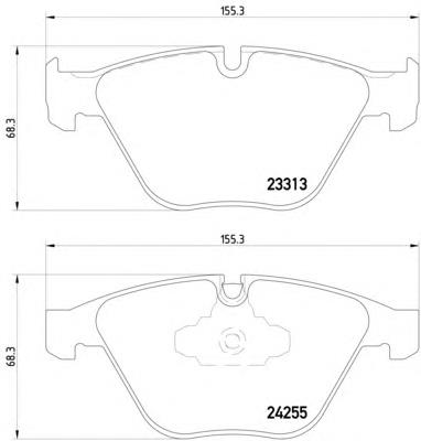Klocki hamulcowe przednie tarczowe BMW 34112288869 cena, od 30,92 USD