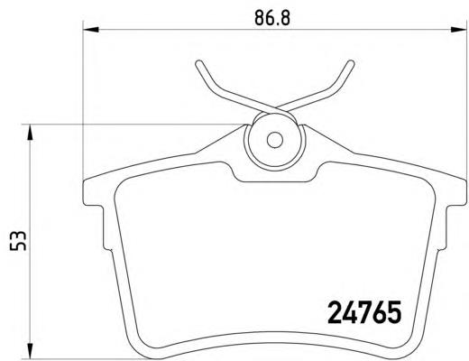 8DB355014081 HELLA okładziny (klocki do hamulców tarczowych tylne)