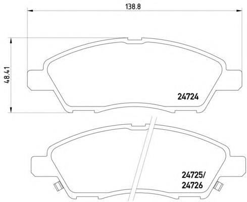 D10601HL0B Nissan/Infiniti Klocki hamulcowe przednie tarczowe