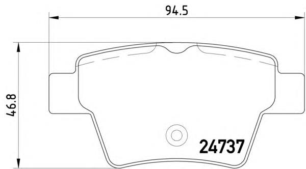 Okładziny (klocki) do hamulców tarczowych tylne Peugeot/Citroen 425440 cena, od 14,69 USD