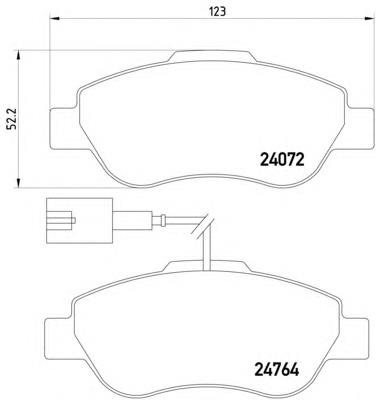 Klocki hamulcowe przednie tarczowe Ford 1559697
