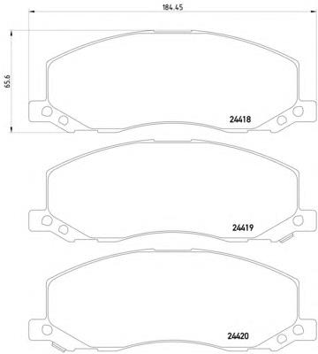 Do koszyka 13237752 Opel Klocki hamulcowe przednie tarczowe
