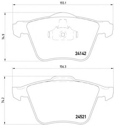 30736322 Volvo Klocki hamulcowe przednie tarczowe