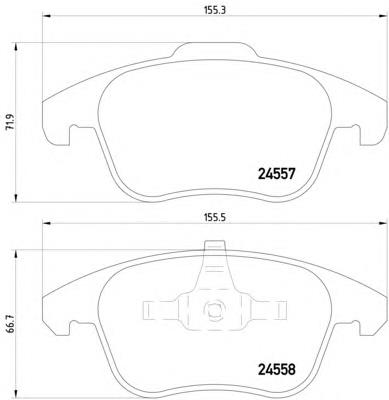 Klocki hamulcowe przednie tarczowe 425397 Peugeot/Citroen