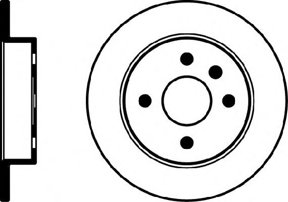 8DD355106091 HELLA tarcza hamulcowa tylna