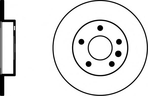 90575113 Opel Tarcza hamulcowa tylna