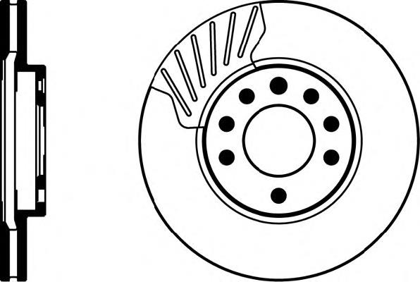 8DD 355 106-071 HELLA tarcza hamulcowa przednia