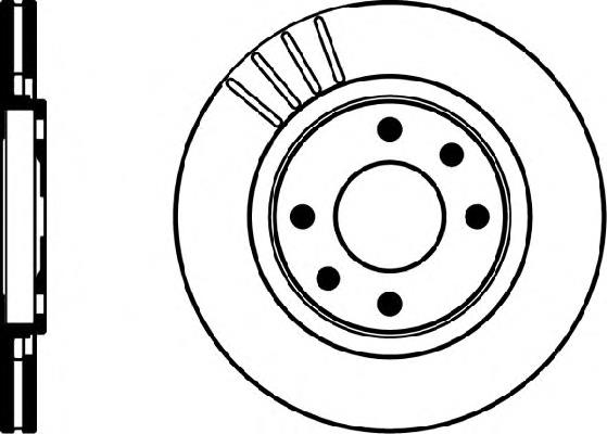 8DD 355 102-051 HELLA tarcza hamulcowa przednia