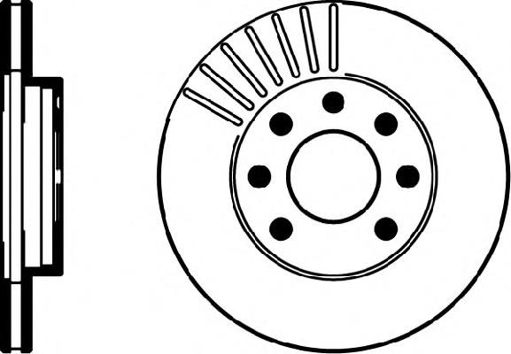 8DD355100821 HELLA tarcza hamulcowa przednia