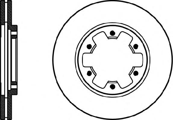 Do koszyka 402060F000 Ford Tarcza hamulcowa przednia