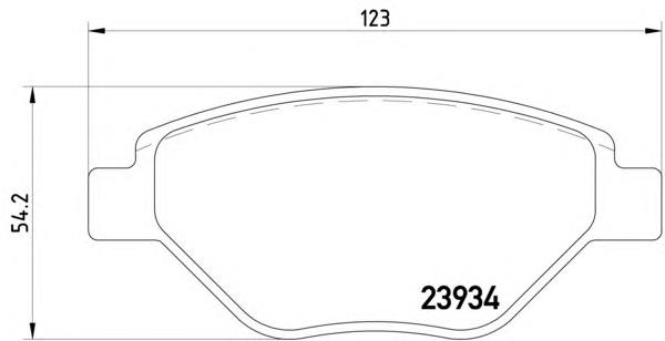 Klocki hamulcowe przednie tarczowe Renault (RVI) 7701207673