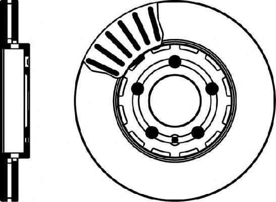 8DD355105361 HELLA tarcza hamulcowa przednia