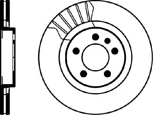 8DD355105381 HELLA tarcza hamulcowa przednia