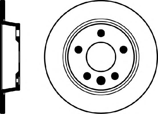 8DD 355 104-501 HELLA tarcza hamulcowa tylna