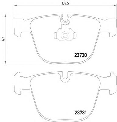 Okładziny (klocki) do hamulców tarczowych tylne BMW 34212339292 cena, od 32,76 USD