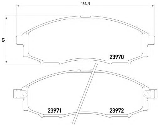 410607Z026 Nissan/Infiniti Klocki hamulcowe przednie tarczowe
