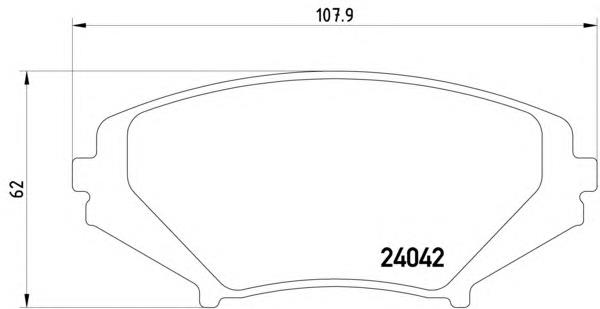 Klocki hamulcowe przednie tarczowe F1YA3328ZB Mazda