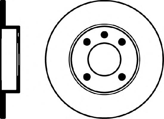 Tarcza hamulcowa przednia VAG 811615301C
