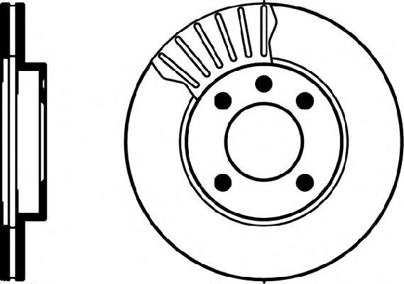 Tarcza hamulcowa przednia 66150022601 Vika