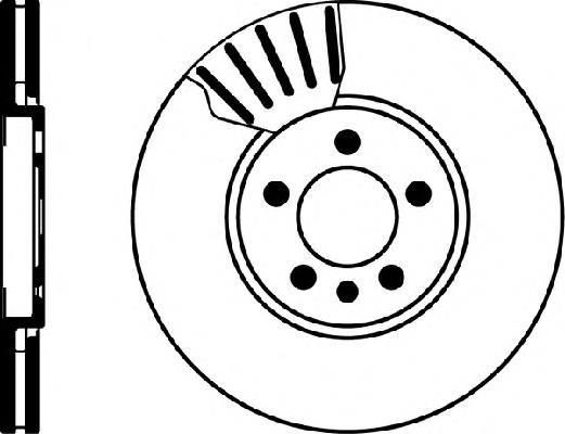 Tarcza hamulcowa przednia 3A0615301A VAG