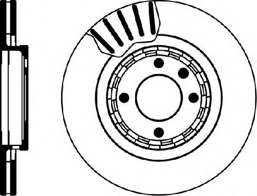 Tarcza hamulcowa przednia 0239S Mikoda