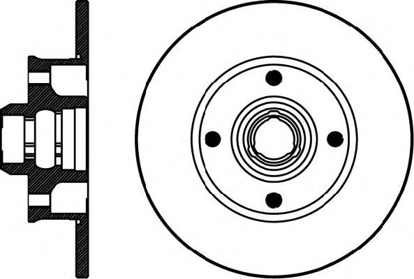 8DD 355 101-661 HELLA tarcza hamulcowa tylna