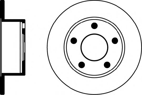 Tarcza hamulcowa tylna JZW615601C VAG