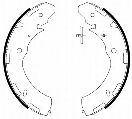Klocki hamulcowe tylne bębnowe Bosch 986487758 cena, od 44,44 USD