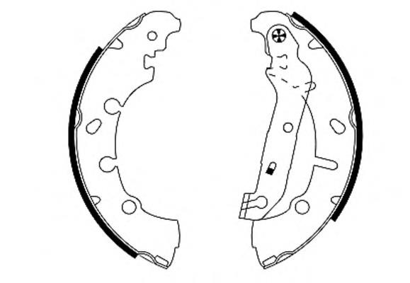 1125669 Ford Klocki hamulcowe tylne bębnowe