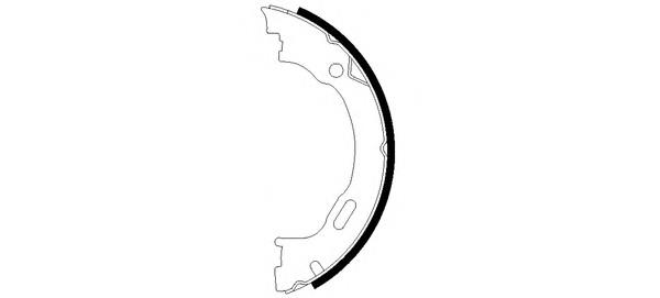 Klocki hamulca ręcznego Mercedes A1634200220