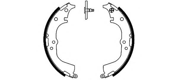 0449535200 Toyota Klocki hamulcowe tylne bębnowe