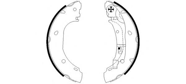 77362286 Fiat/Alfa/Lancia Klocki hamulcowe tylne bębnowe