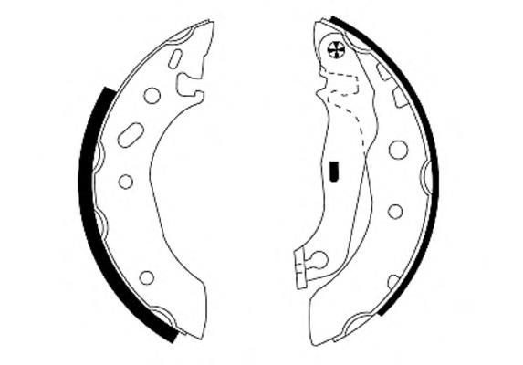 Klocki hamulcowe tylne bębnowe Ford 1059500 cena, od 23,41 USD