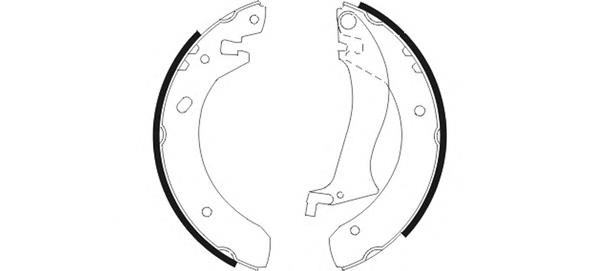 Klocki hamulcowe tylne bębnowe Land Rover SFS000061 cena, od 40,56 USD