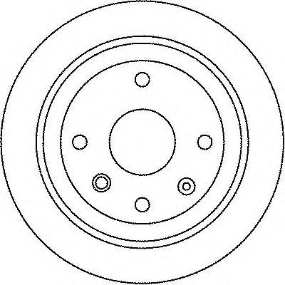 96549629 General Motors Tarcza hamulcowa tylna