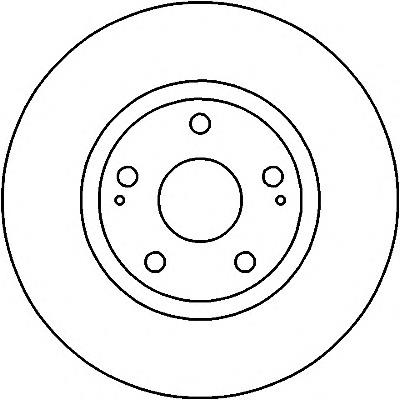 435120F010 Toyota Tarcza hamulcowa przednia