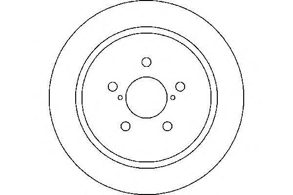 Tarcza hamulcowa tylna 26700AG001 Subaru