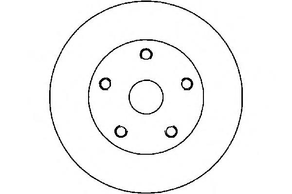 Tarcza hamulcowa tylna VAG 357615301B