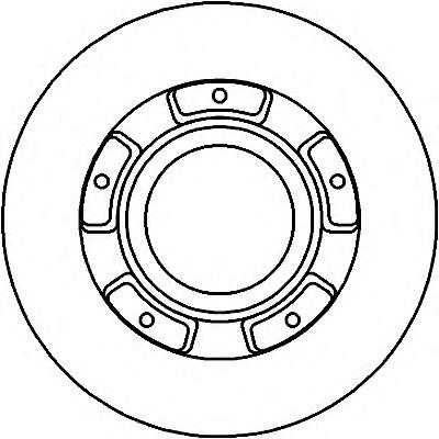 Tarcza hamulcowa tylna 2256895 Ford