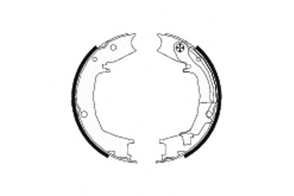Klocki hamulca ręcznego Hyundai/Kia 5835026A10