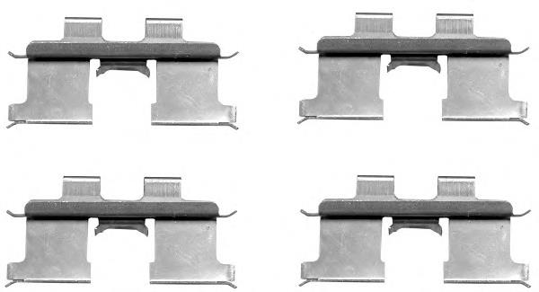 Zestaw sprężyn do mocowania tylnych klocków tarczowych Hyundai/Kia 5824438300