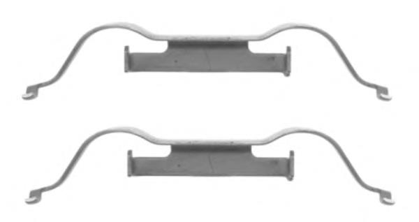 Zestaw sprężynek do mocowania klocków tarczowych przednich General Motors 93185750 cena, od 9,17 USD