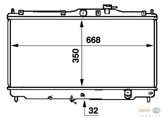 Chłodnica silnika Honda Accord 4 CB3, CB7